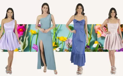 Vestidos en colores para primavera-2025.