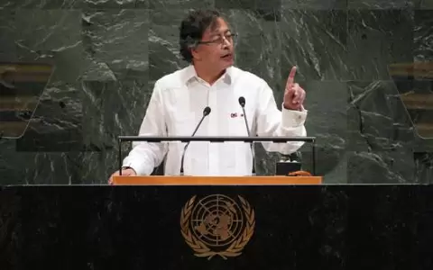 Gustavo Petro ante la 80� Asamblea General de las Naciones Unidas.