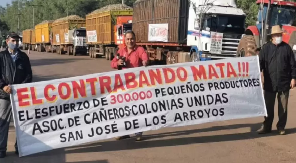 Protesta de cañicultores.