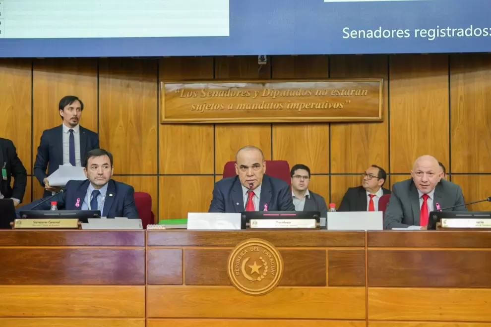 Basilio Bachi N��ez, presidente del Congreso.