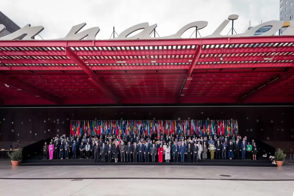 Delegaciones participantes de Mondiacult 2025 (Barcelona, Espa�a). Cortes�a