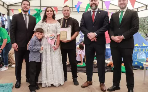Ministerio de la Ni�ez  y la Adolescencia acompa�� a las familias con actividades para los hijos de los contrayentes