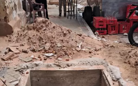 Pozo sin se�alizar en pleno centro de Asunci�n.