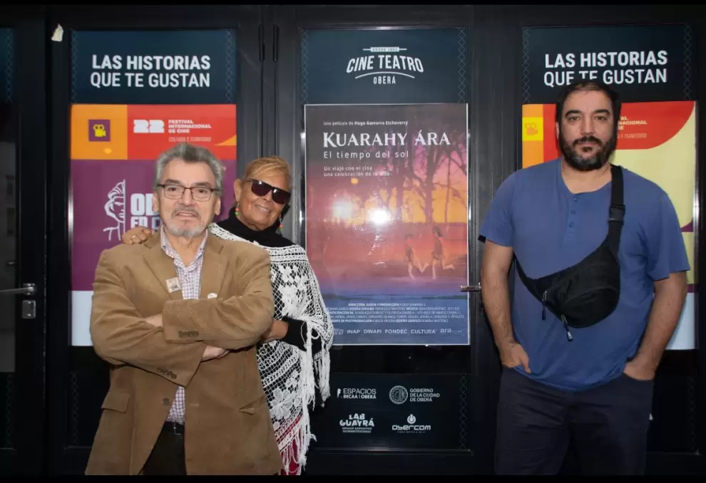 Hugo Gamarra en el Festival Obera en cortos. Cortes�a