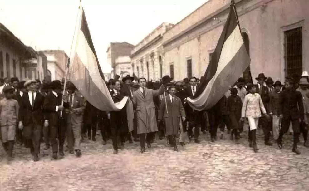 Protesta estudiantil del 23 de octubre de 1931. Archivo