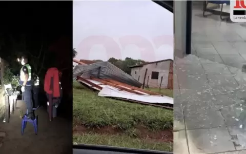 Temporal deja cuantiosos da�os en Misiones y varias familias sin hogar