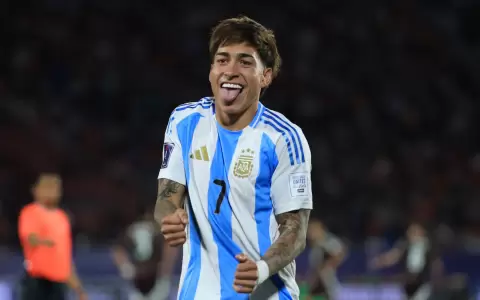 Maher Carrizo, delantero de la selecci�n sub-20 de Argentina.