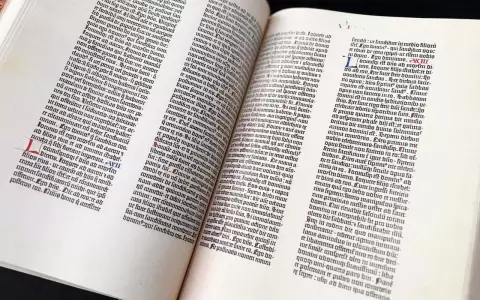Biblia de Gutenberg.
