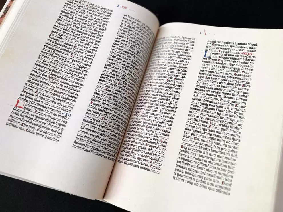 Biblia de Gutenberg. Cortesía