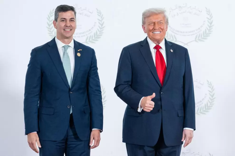 Santiago Pe�a y Donald Trump.