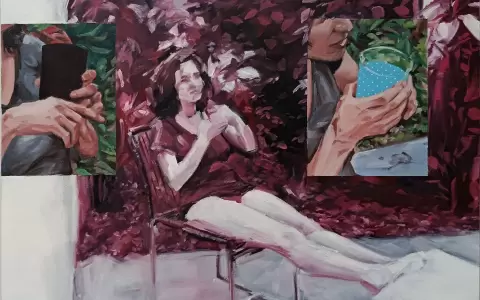 Leticia Casati, obra que ser� exhibida en la muestra.