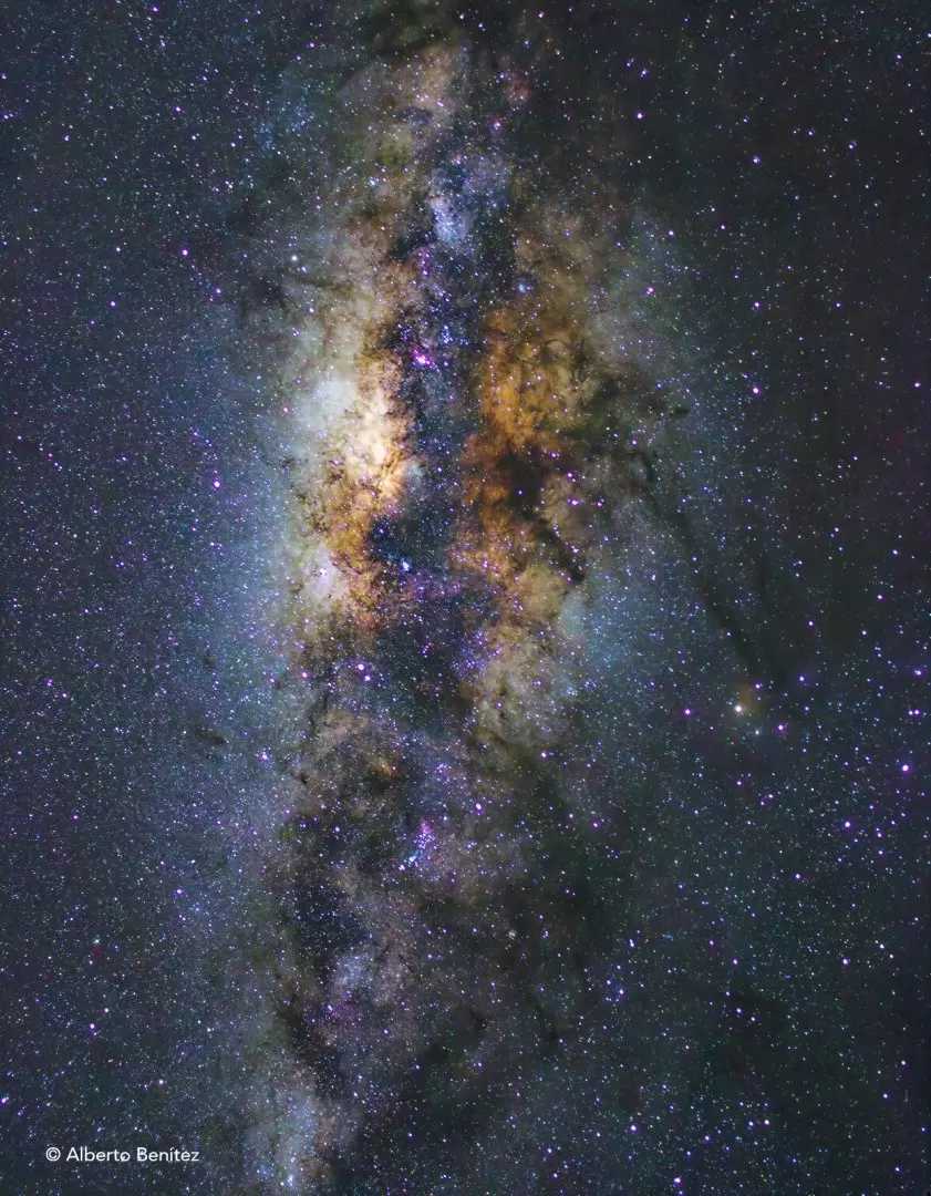 El corazón de la Vía Láctea desde Paraguay. (Astrofotografía de Alberto Benítez)