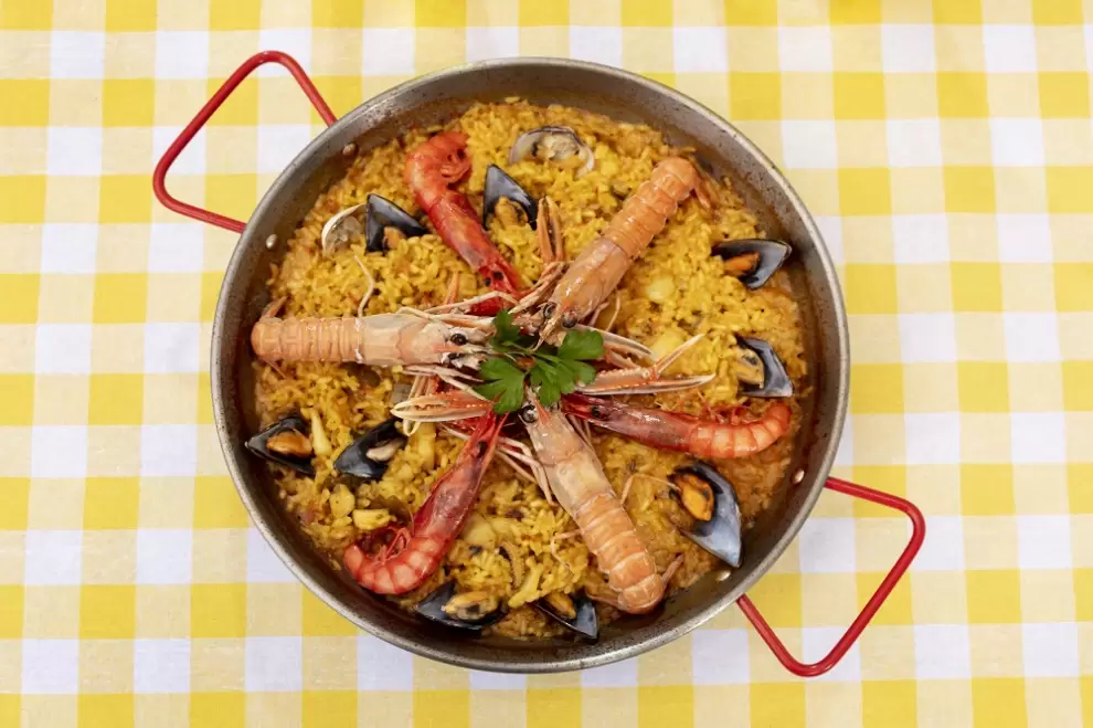 Paella española. Cortesía