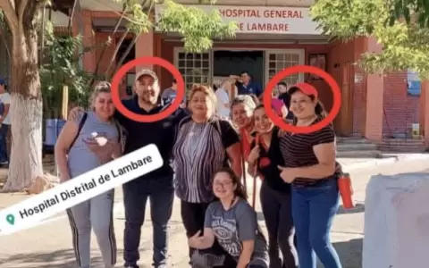En c�rculo Orlando Ar�valo y la funcionaria Blanca Ojeda.