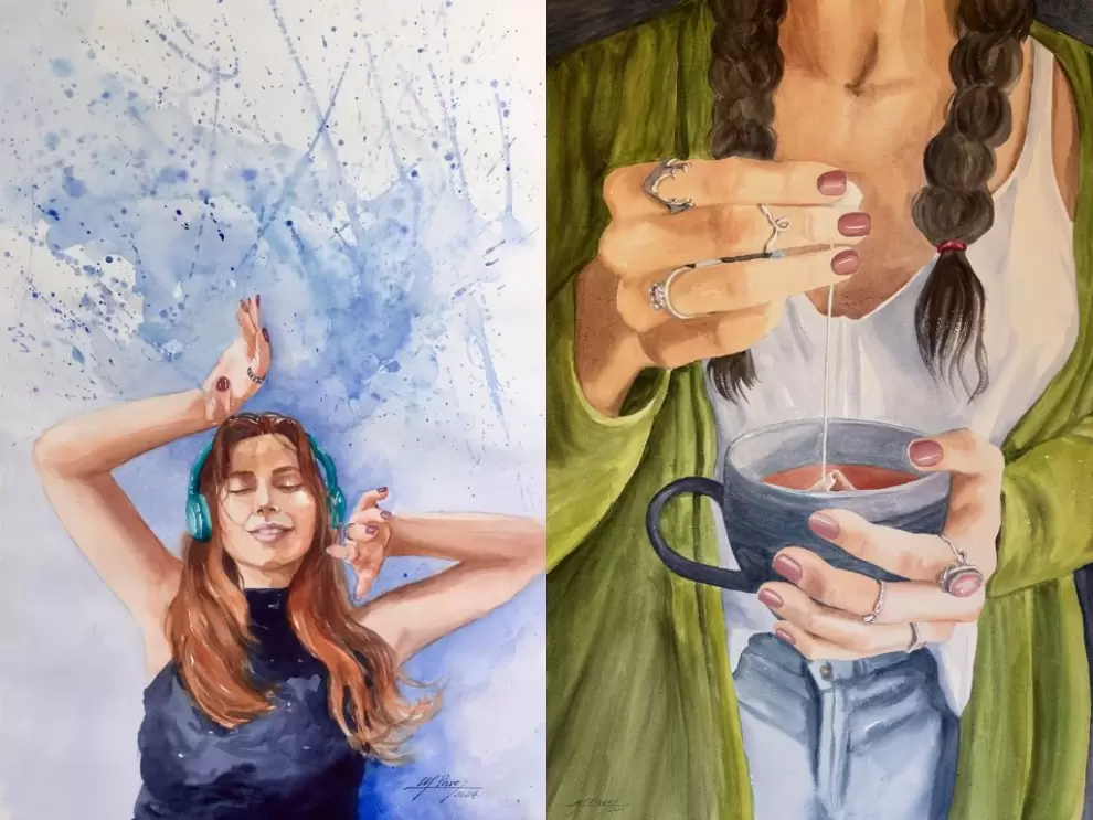 M�nica Pavez Bezanilla, obras que ser�n exhibidas en la muestra. Cortes�a de la artista