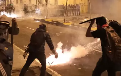 Bajo la consigna "Que se vayan todos", miles de peruanos se lanzaron a las calles de Lima en las �ltimas horas.