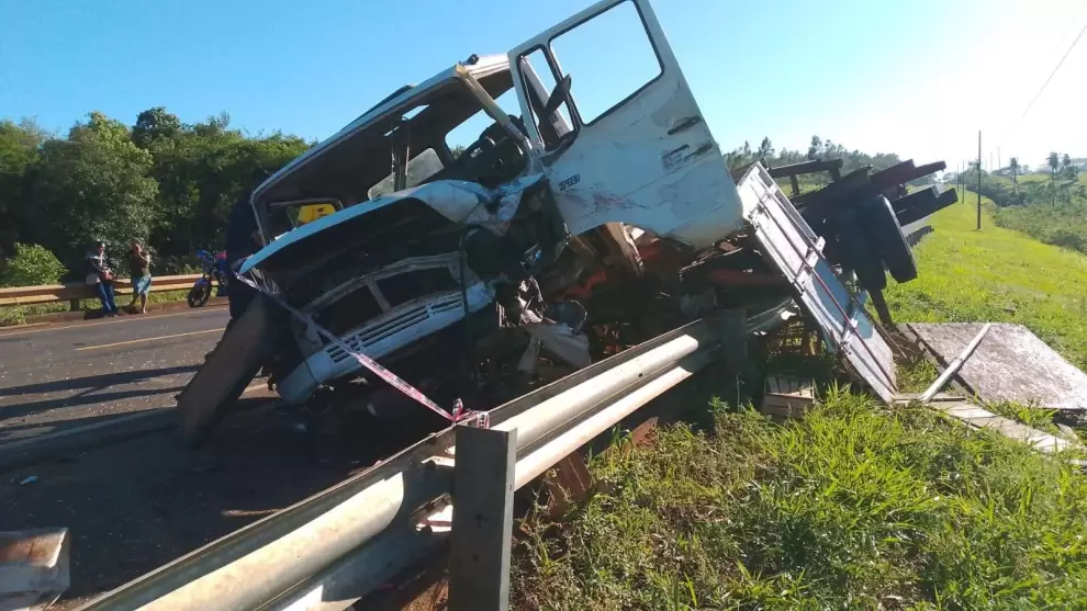 Así quedaron los vehículos tras el accidente.