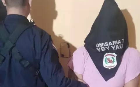 La mujer detenida fue identificada como presunta autora del homicidio de su pareja en Yby Ya�.