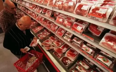 Venta de carne.