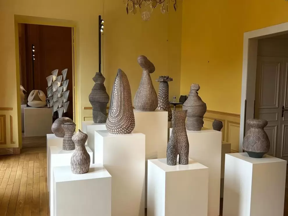 Obras de Jorge Enciso en la Feria de Arte Cer�mico de Par�s. (foto: ig Tekoharte)
