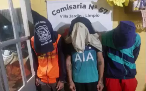Los tres j�venes implicados fueron detenidos y quedaron a disposici�n del Ministerio P�blico.