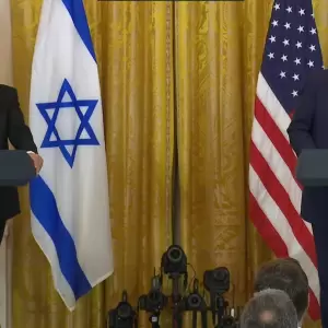 Primer ministro de Israel, Benjamin Netanyahu y el presidente de los Estados Unidos, Donald Trump.