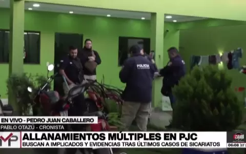 Varios allanamientos en Pedro Juan Caballero.