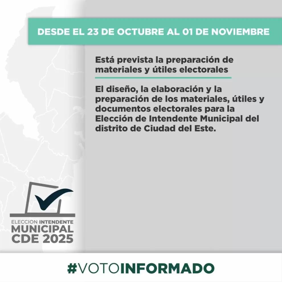 Cronograma electoral de CDE.
