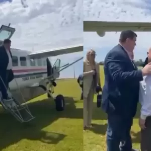 �El Senador Dionisio Amarilla utiliz� avioneta de la FF. AA. para actos proselitistas?