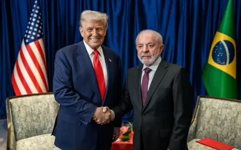 Reuni�n de Trump y Lula.