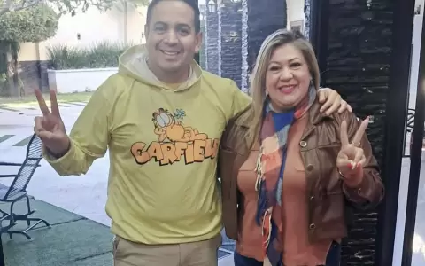 Ricardo Estigarribia y la mujer detenida este fin de semana.