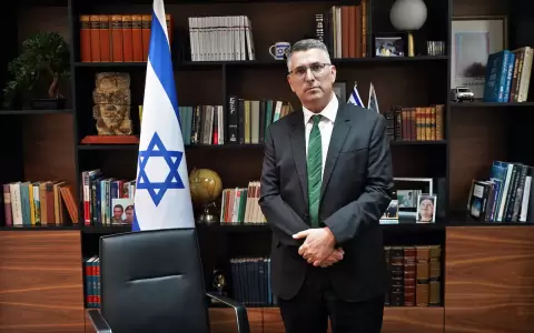 El ministro Gideon Saar, canciller de Israel.