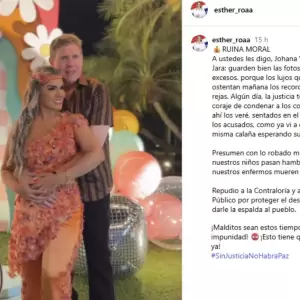 Abogada dice a Eddie Jara y Johana Vega: "Los lujos que hoy ostentan ma�ana los recordar�n tras las rejas"