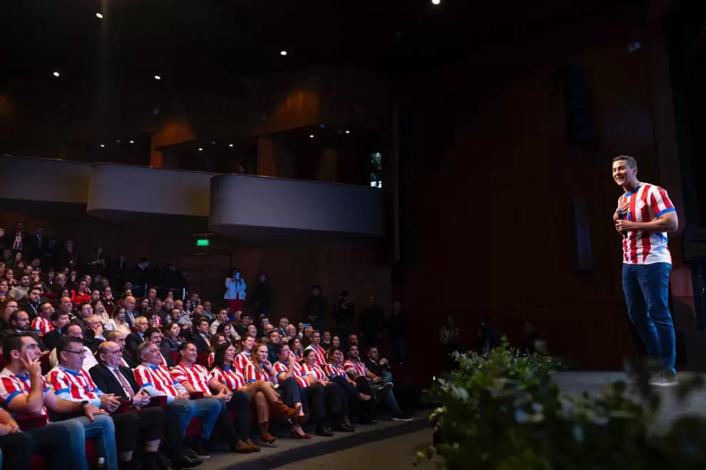 Santiago Peña durante el lanzamiento del PND 2050.