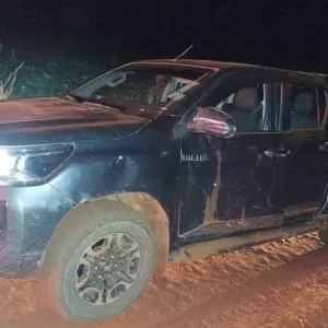 Abandonan veh�culo utilizado en el asalto al banco de Katuet�