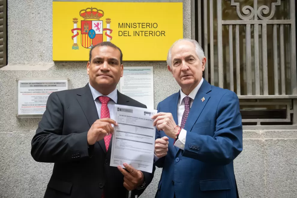 Antonio Ledezma y el abogado Tom�s Arias.
