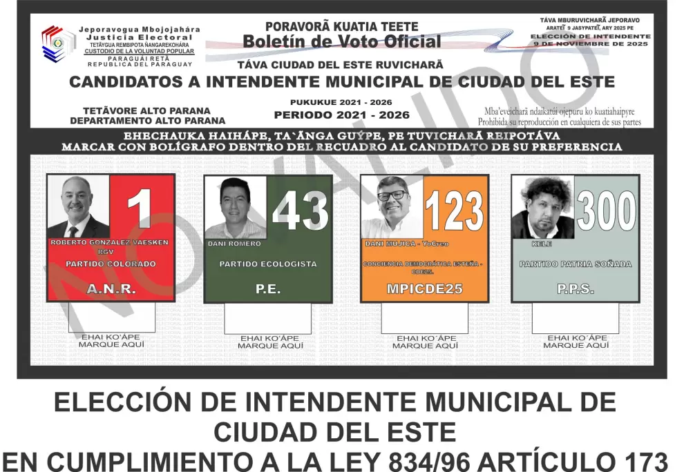 Modelo de boletín.