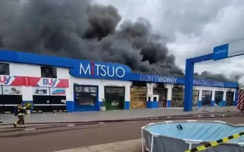 Incendio de gran magnitud en Salto del Guair�.