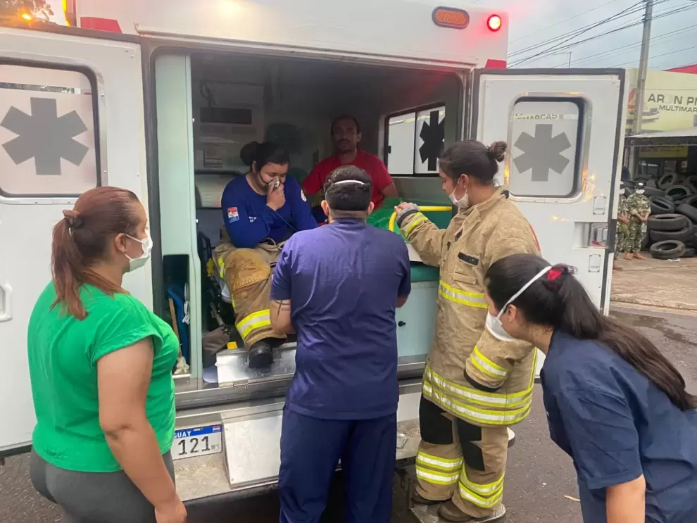 Incendio de gran magnitud en Salto del Guair�.