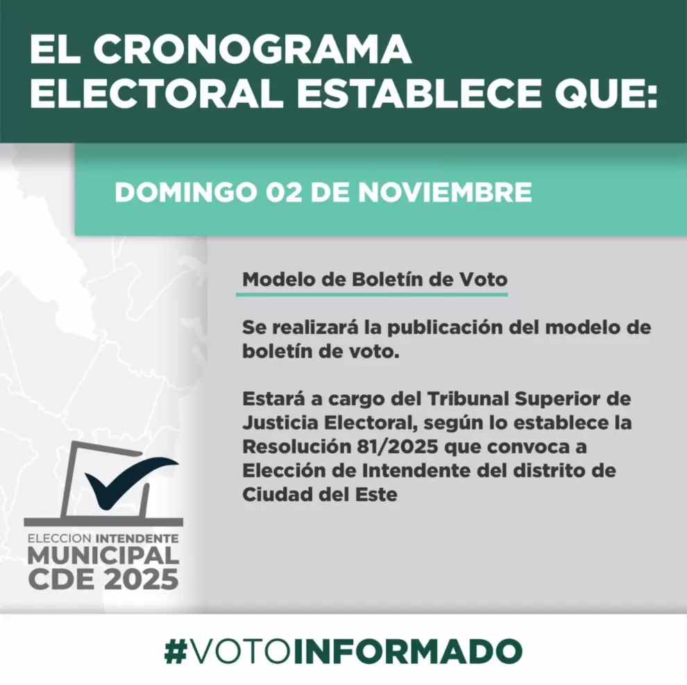 Boletín de voto.