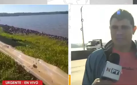 Cay� al Paran� con su auto, pero logr� salir a tiempo