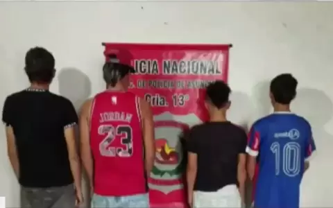 Polic�a recuper� los objetos robados tras la entrega voluntaria de los adolescentes.