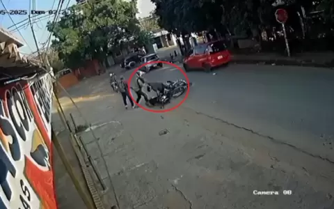 C�maras de seguridad captaron el momento.