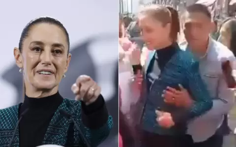 Presidenta de M�xico fue acosada durante un recorrido p�blico.