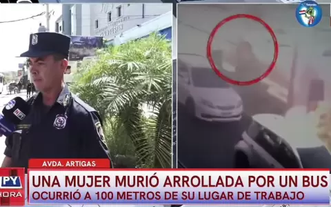 Im�genes de un circuito de seguridad captaron el momento del accidente.