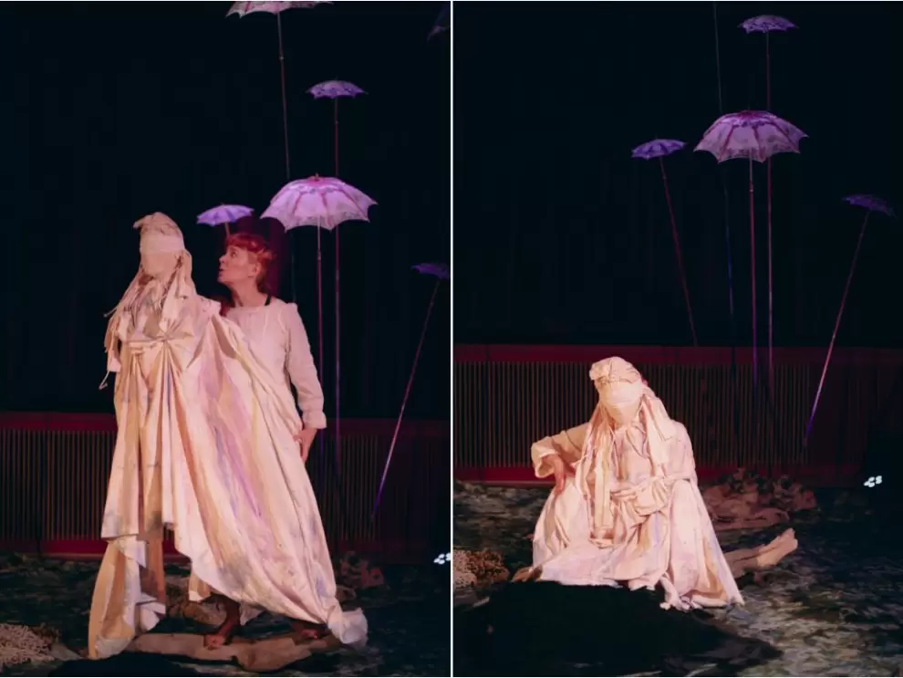"Sæhjarta. Stories of Transformation", dos momentos. (foto: Juanjo Ivaldi).