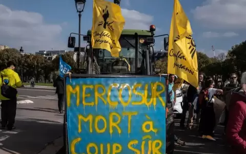 La posibiliadad de lograr el acuerdo comercial con el Mercosur a desatado numerosas protestas en Europa, especialmente en Francia.