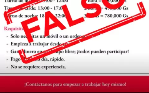 Anuncios falsos circulan con el logo del MIC para captar v�ctimas.