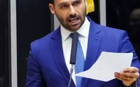 Eduardo Bolsonaro, hijo de Jair Bolsonaro.