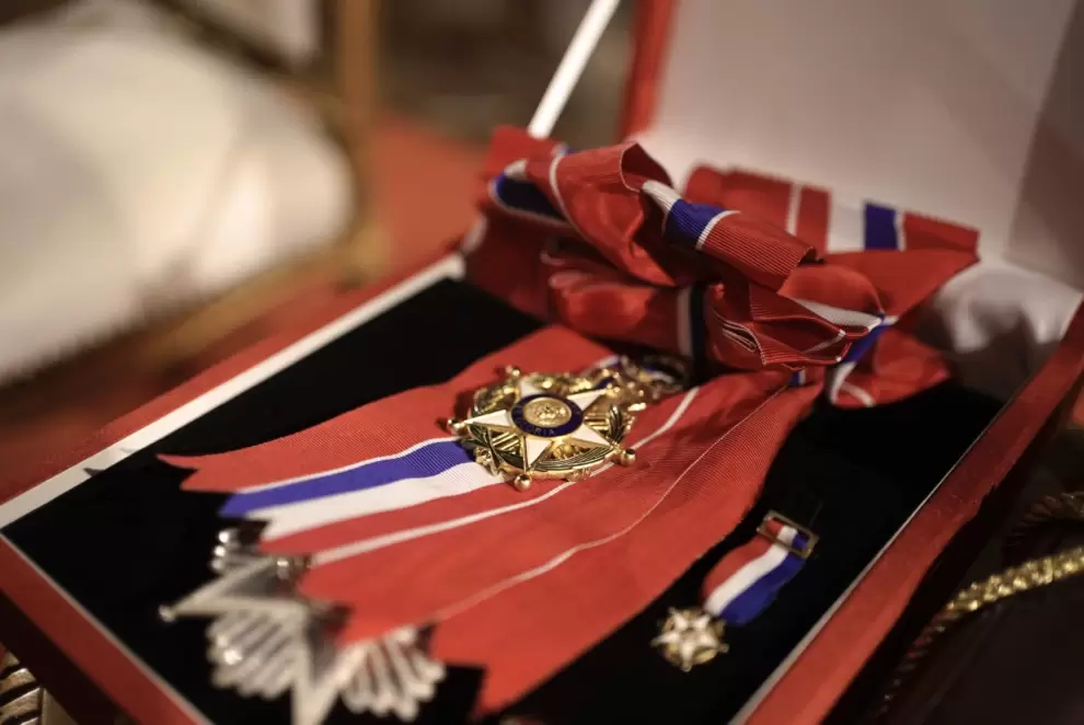 Medalla de la Orden Nacional del Mérito en el Grado de "Gran Cruz". Cortesía